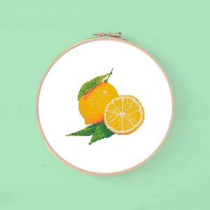 lemons cross stitch