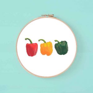 three peppers cross stitch
